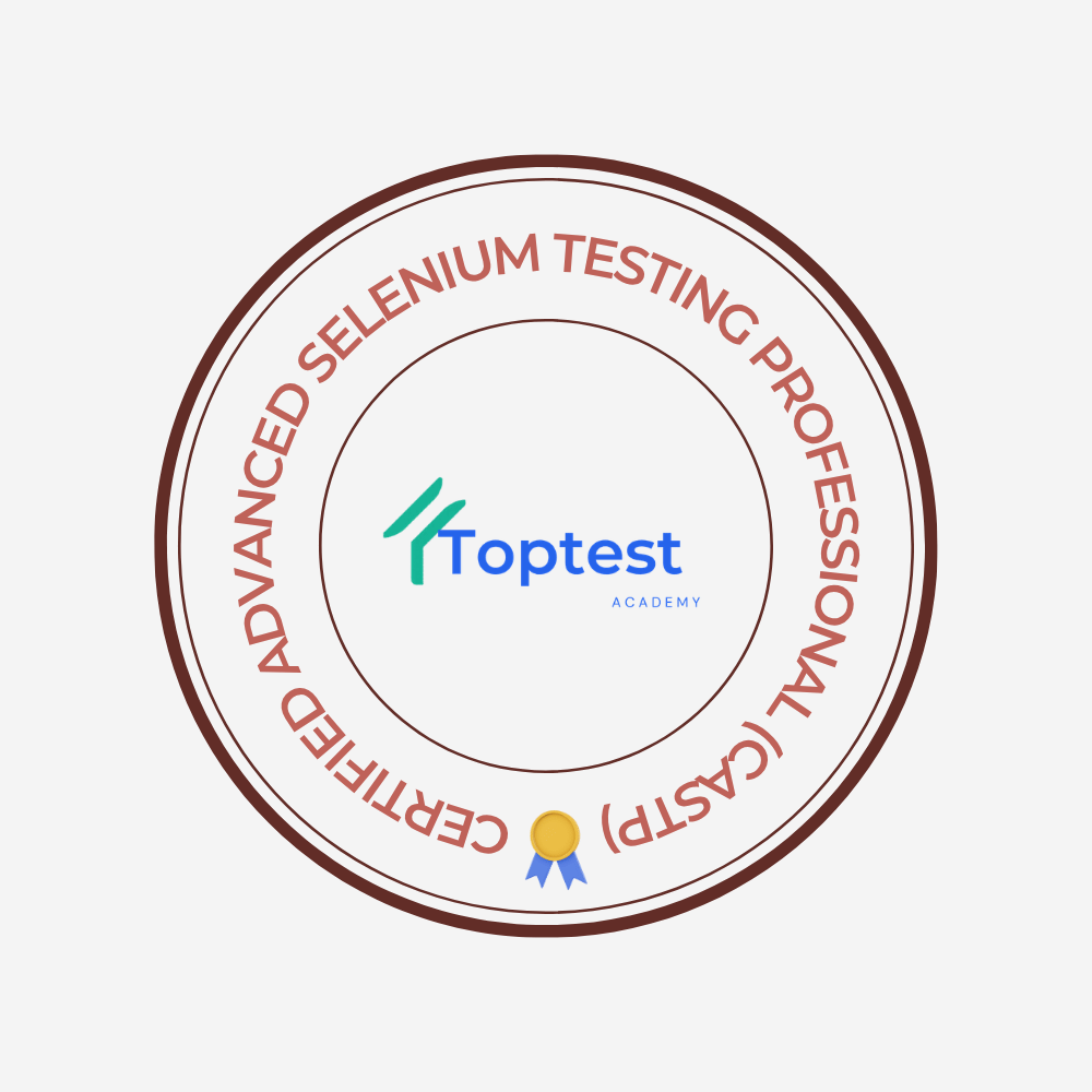 Certified Advanced Selenium Testing Professional (CASTP)