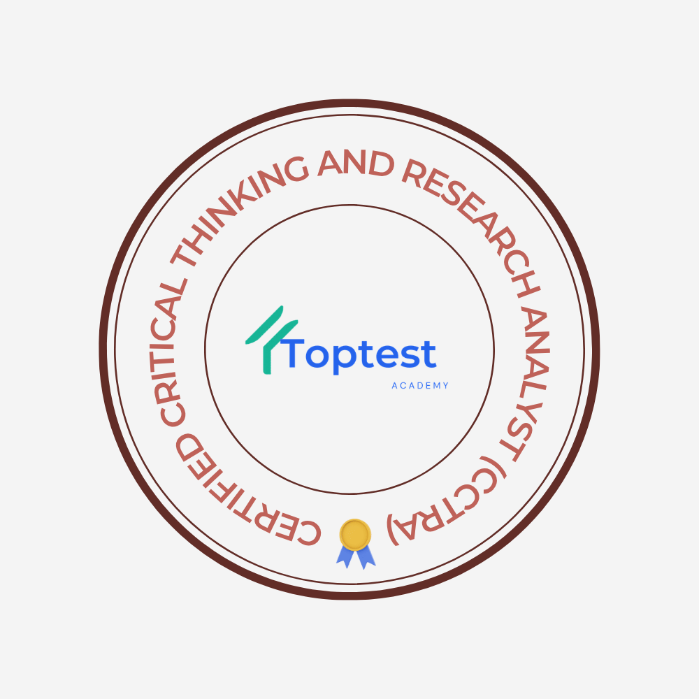 Certified Critical Thinking and Research Analyst (CCTRA)