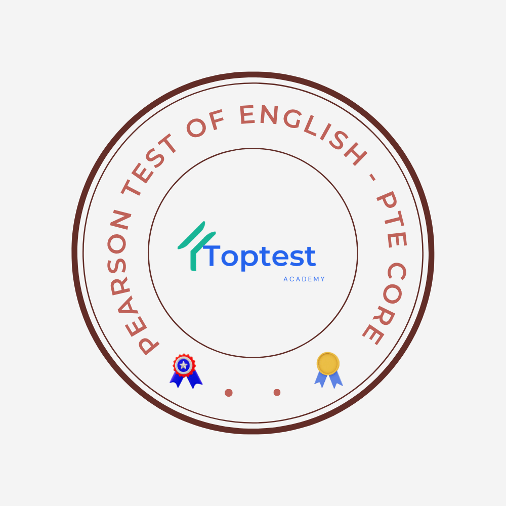 PTE Core is a 2‑hour, computer‑based test that assesses general English skills.